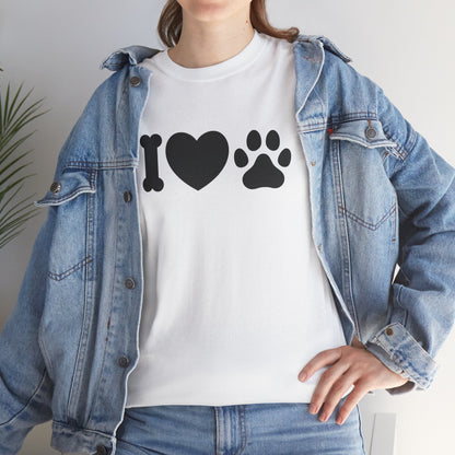 T-Shirt Unisex - Hundepfote mit Herz 4