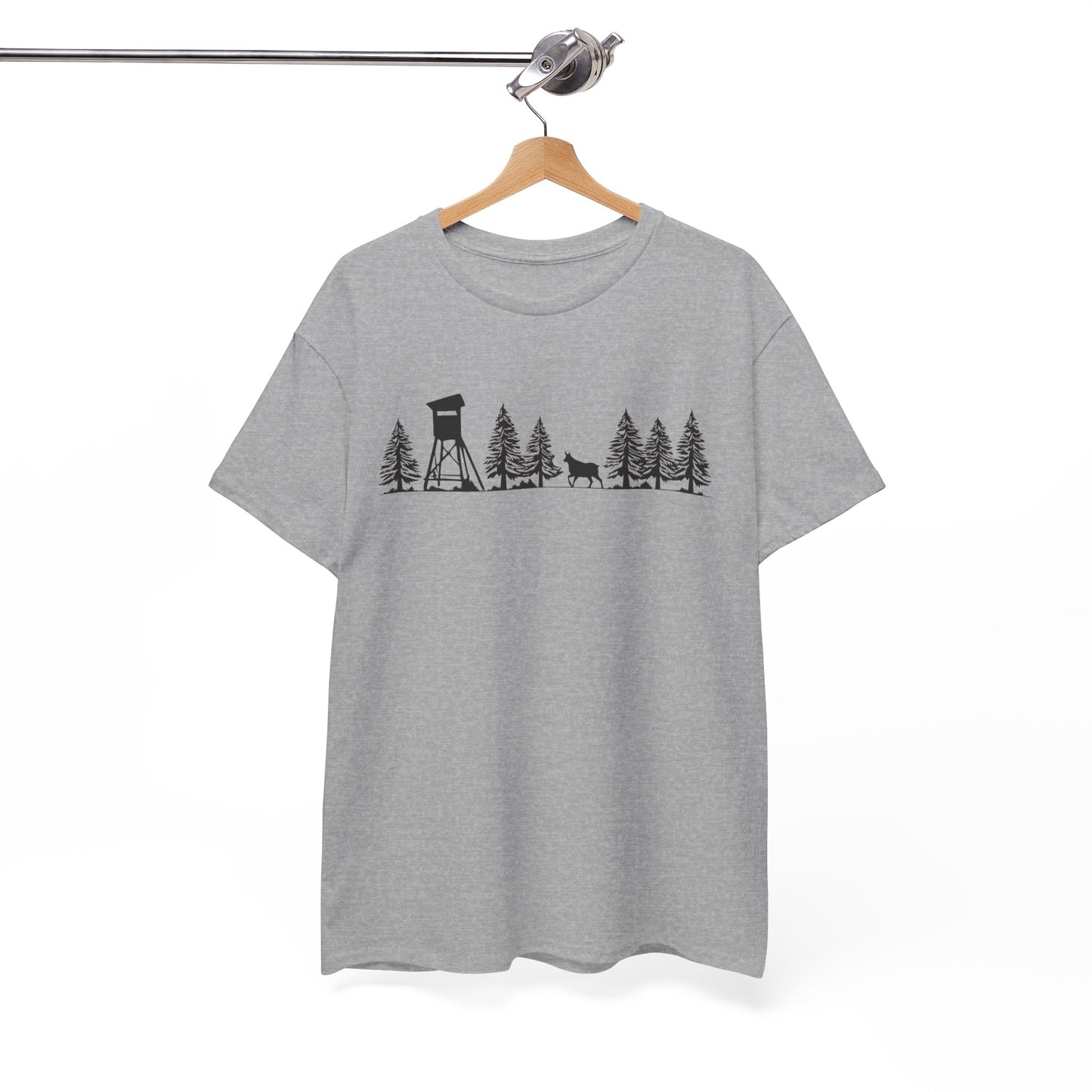 T-Shirt Unisex - Hochsitz im Wald - Gams