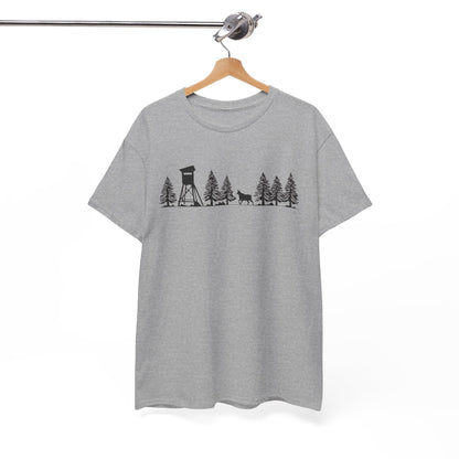 T-Shirt Unisex - Hochsitz im Wald - Gams