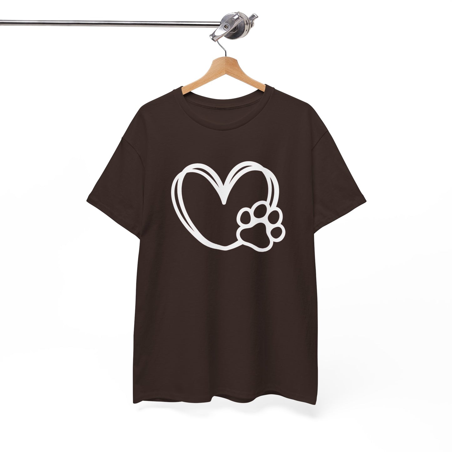 T-Shirt Unisex - Hundepfote mit Herz 1