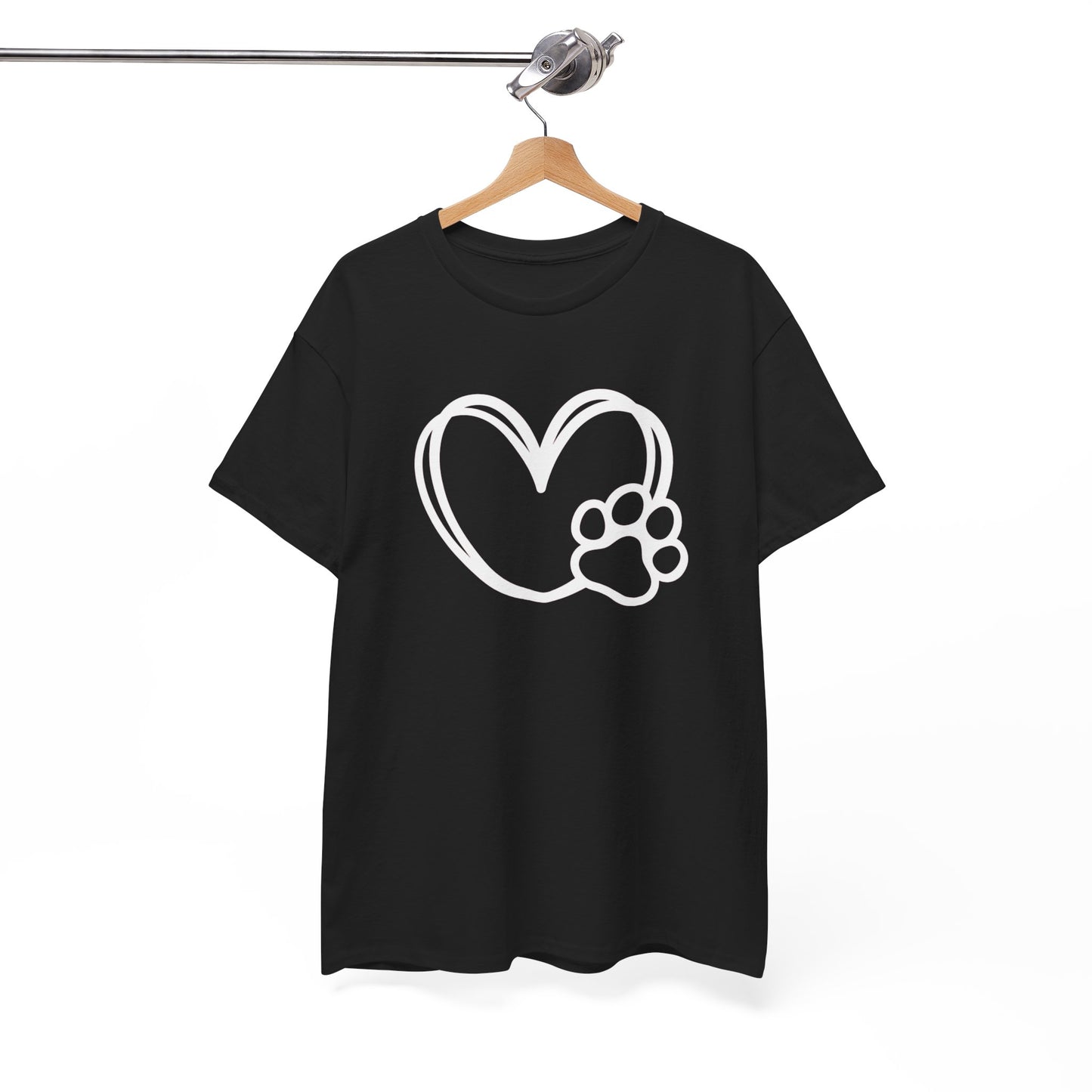 T-Shirt Unisex - Hundepfote mit Herz 1