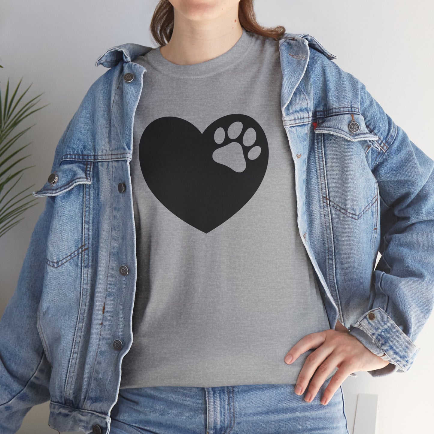 T-Shirt Unisex - Hundepfote mit Herz 6