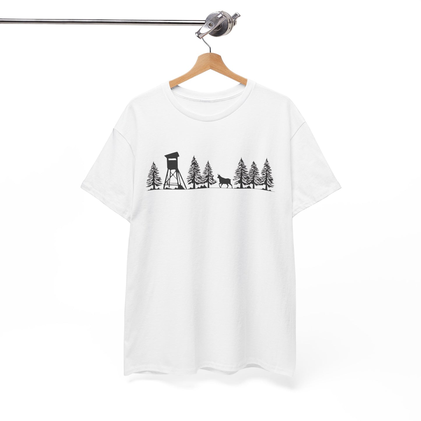 T-Shirt Unisex - Hochsitz im Wald - Gams