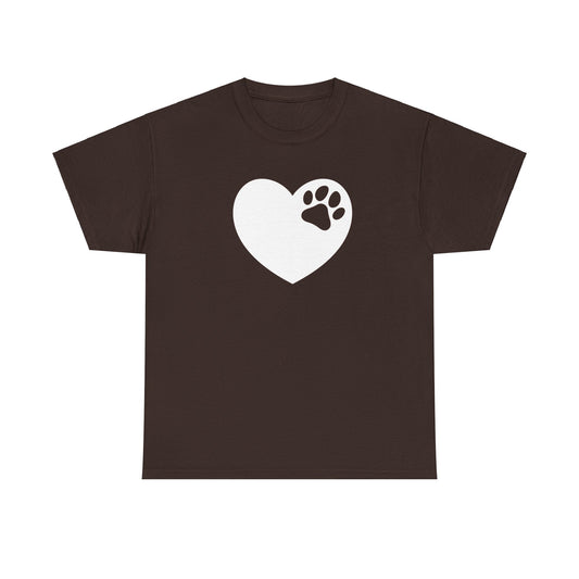 T-Shirt Unisex - Hundepfote mit Herz 6