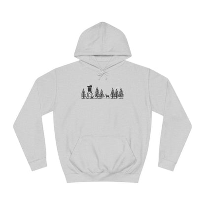 Hoodie Unisex - Hochsitz im Wald - Rehbock