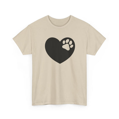 T-Shirt Unisex - Hundepfote mit Herz 6