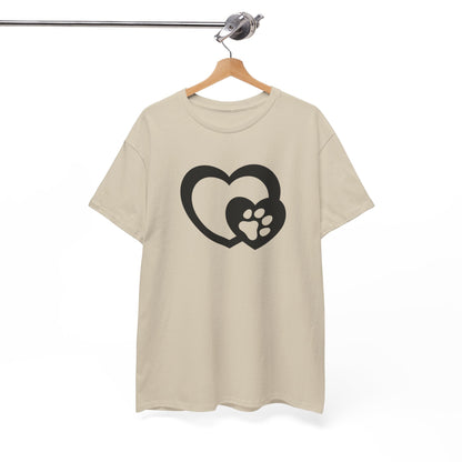 T-Shirt Unisex - Hundepfote mit Herz 5