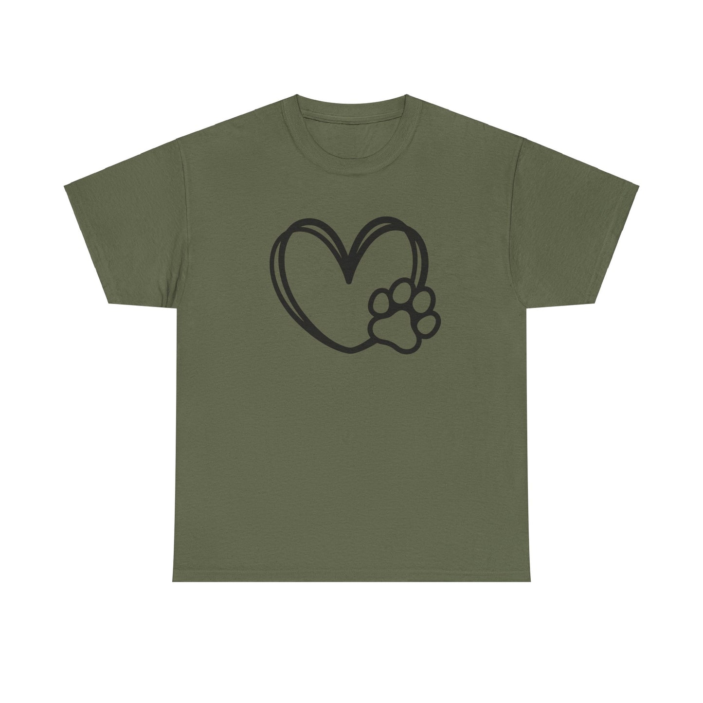 T-Shirt Unisex - Hundepfote mit Herz 1
