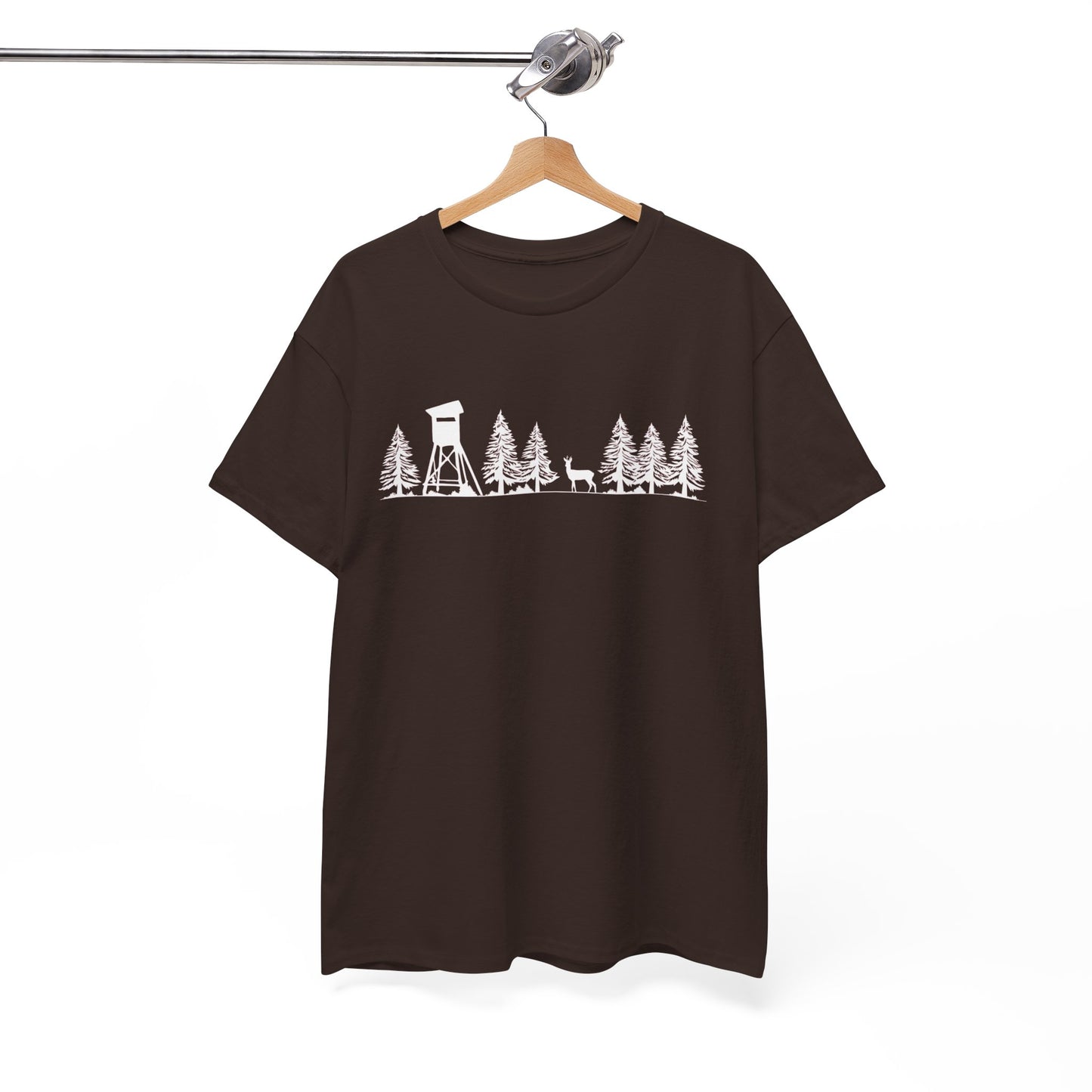 T-Shirt Unisex - Hochsitz im Wald - Rehbock