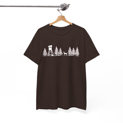 T-Shirt Unisex - Hochsitz im Wald - Rehbock