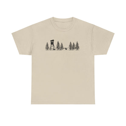 T-Shirt Unisex - Hochsitz im Wald - Auerhahn