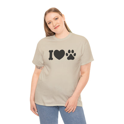 T-Shirt Unisex - Hundepfote mit Herz 4