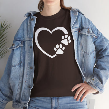T-Shirt Unisex - Hundepfote mit Herz 7