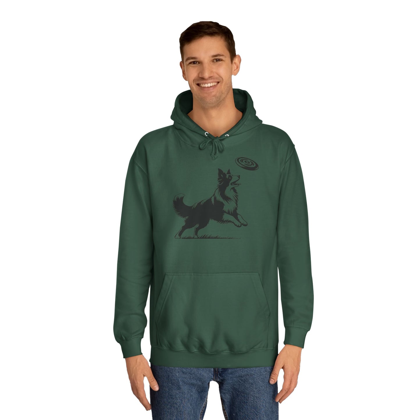 Hoodie Unisex - Border Collie Frisbee