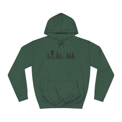 Hoodie Unisex - Hochsitz im Wald - Auerhahn