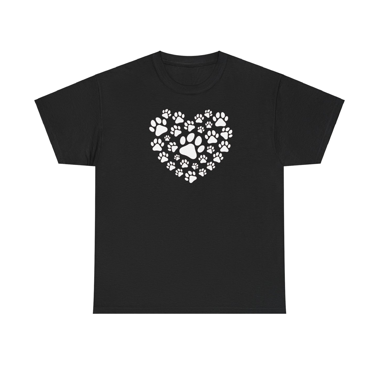 T-Shirt Unisex - Herz aus Hundepfoten
