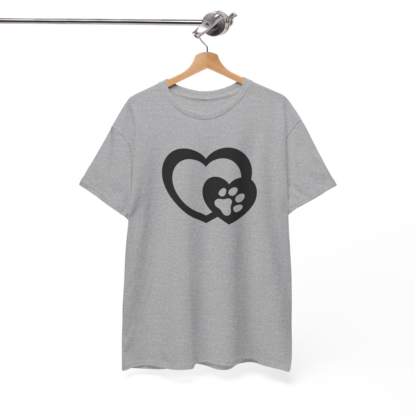 T-Shirt Unisex - Hundepfote mit Herz 5
