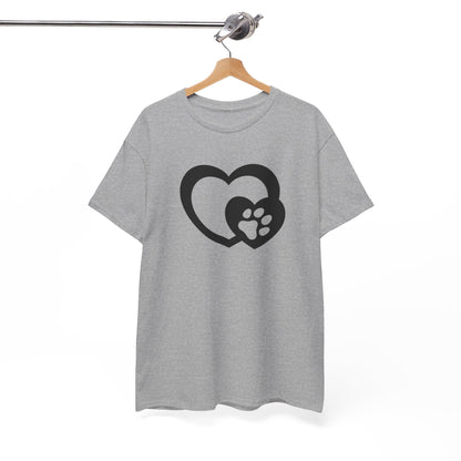 T-Shirt Unisex - Hundepfote mit Herz 5