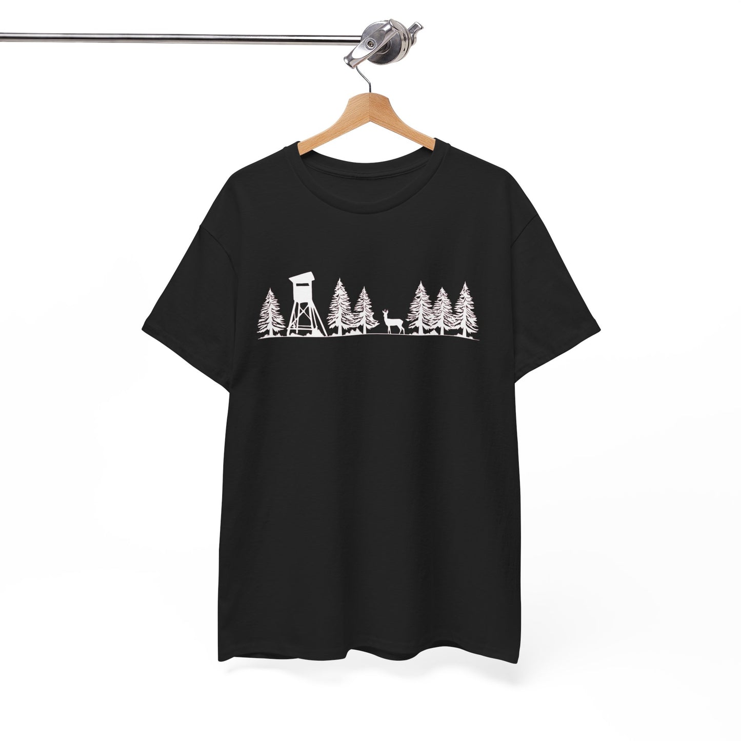 T-Shirt Unisex - Hochsitz im Wald - Rehbock