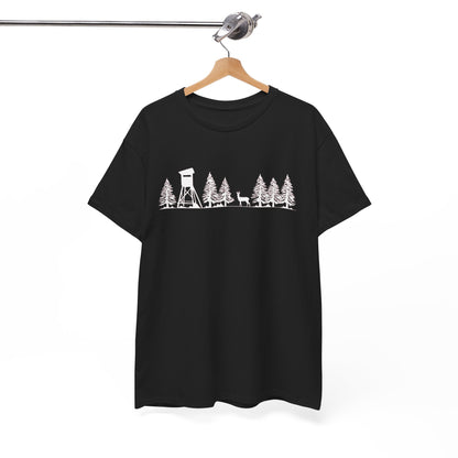 T-Shirt Unisex - Hochsitz im Wald - Rehbock