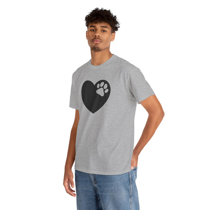 T-Shirt Unisex - Hundepfote mit Herz 6