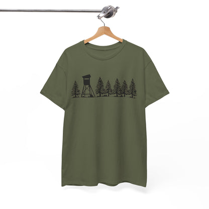 T-Shirt Unisex - Hochsitz im Wald
