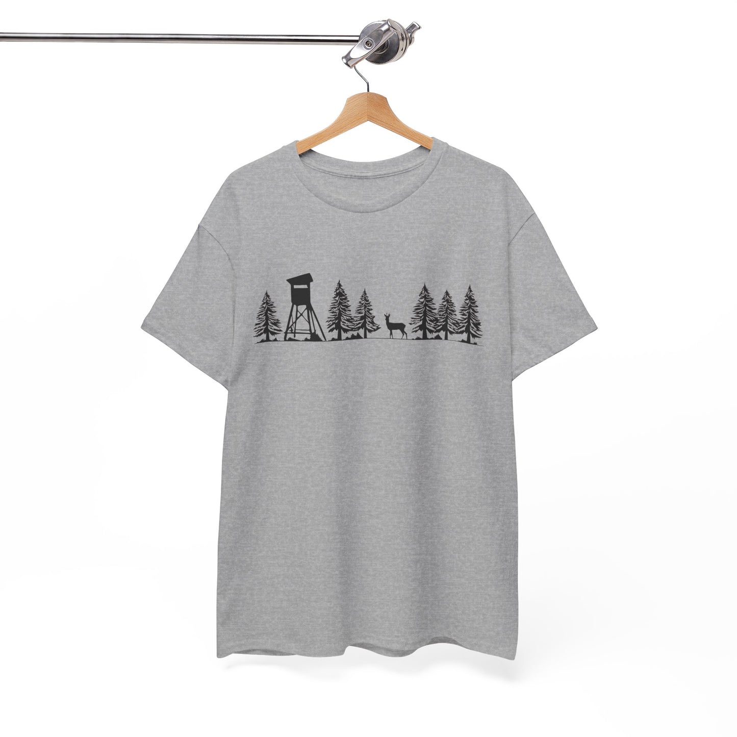 T-Shirt Unisex - Hochsitz im Wald - Rehbock