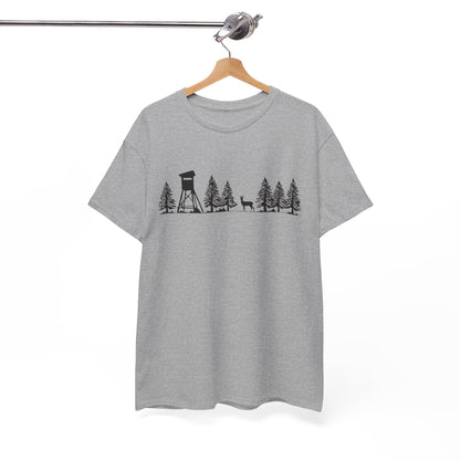 T-Shirt Unisex - Hochsitz im Wald - Rehbock