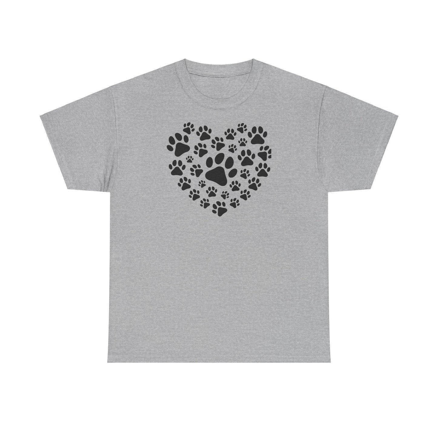 T-Shirt Unisex - Herz aus Hundepfoten
