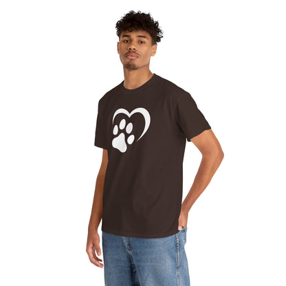 T-Shirt Unisex - Hundepfote mit Herz 2
