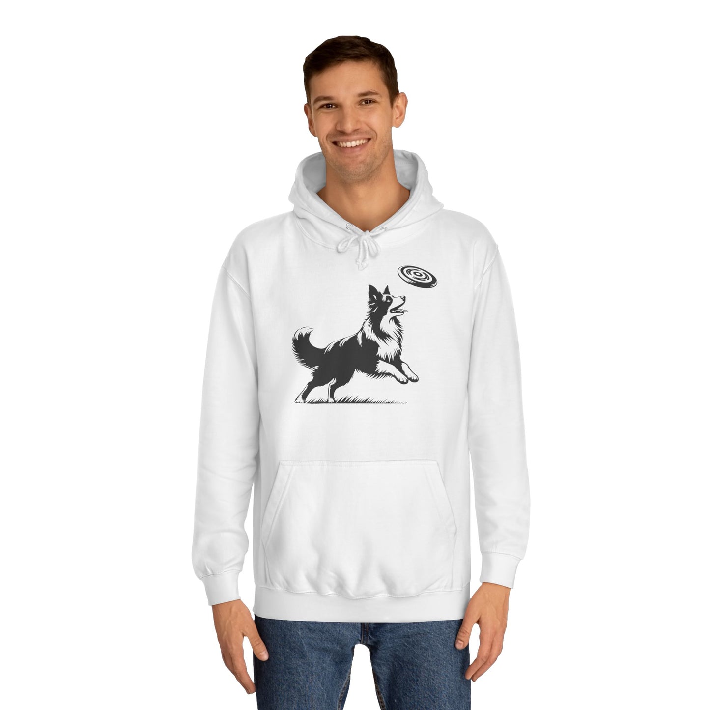 Hoodie Unisex - Border Collie Frisbee