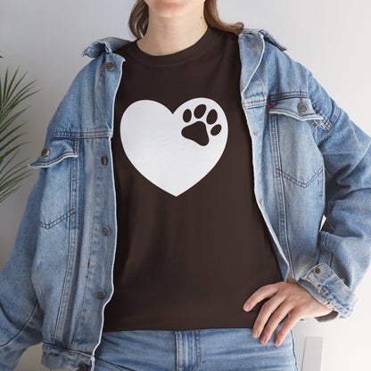 T-Shirt Unisex - Hundepfote mit Herz 6