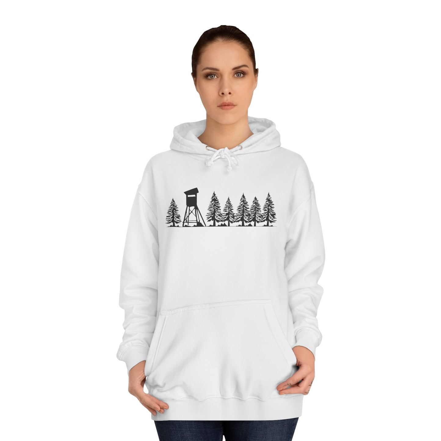 Hoodie Unisex - Hochsitz im Wald