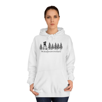 Hoodie Unisex - Hochsitz im Wald - Waidmannsheil