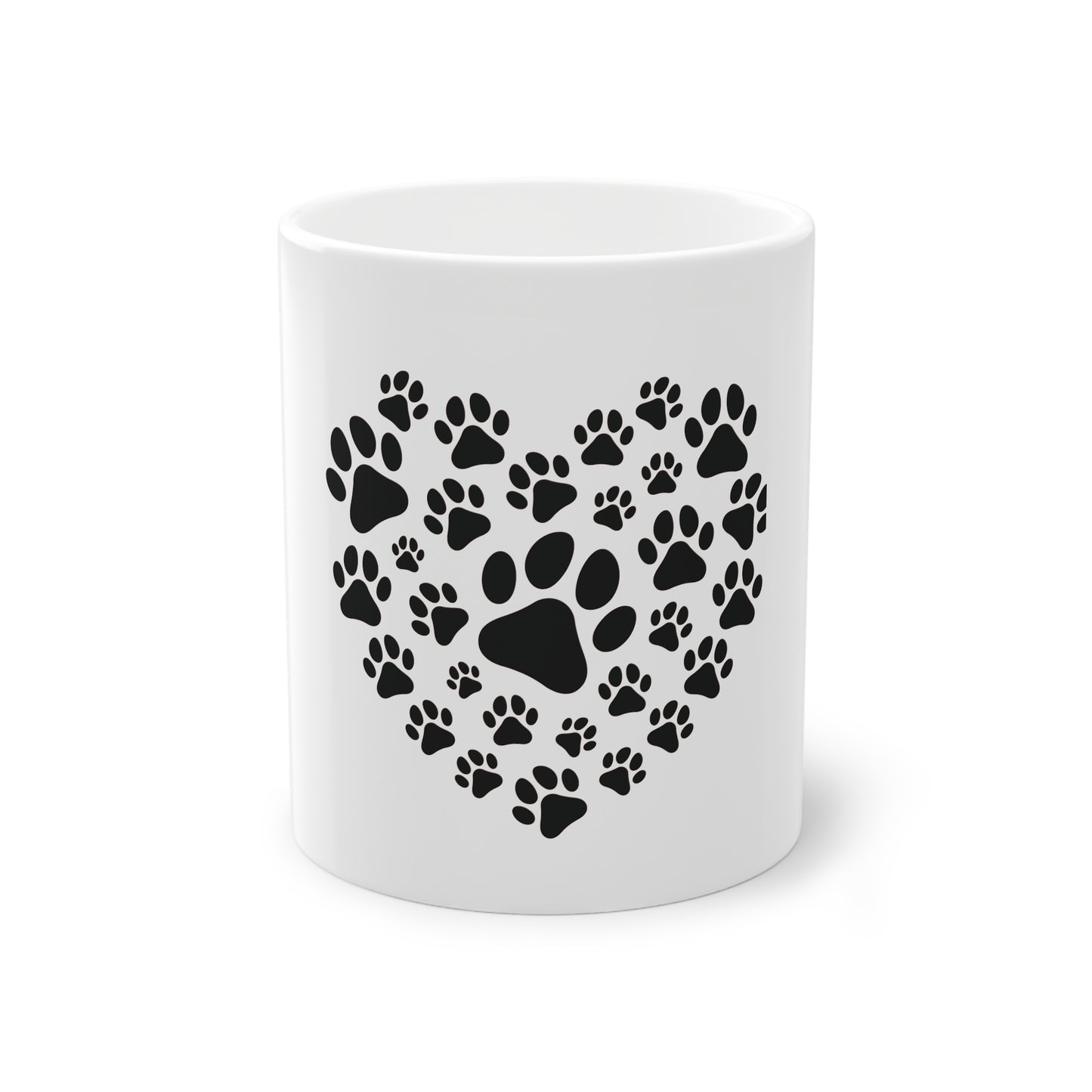 Tasse - Herz aus Hundepfoten