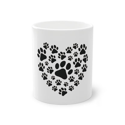 Tasse - Herz aus Hundepfoten