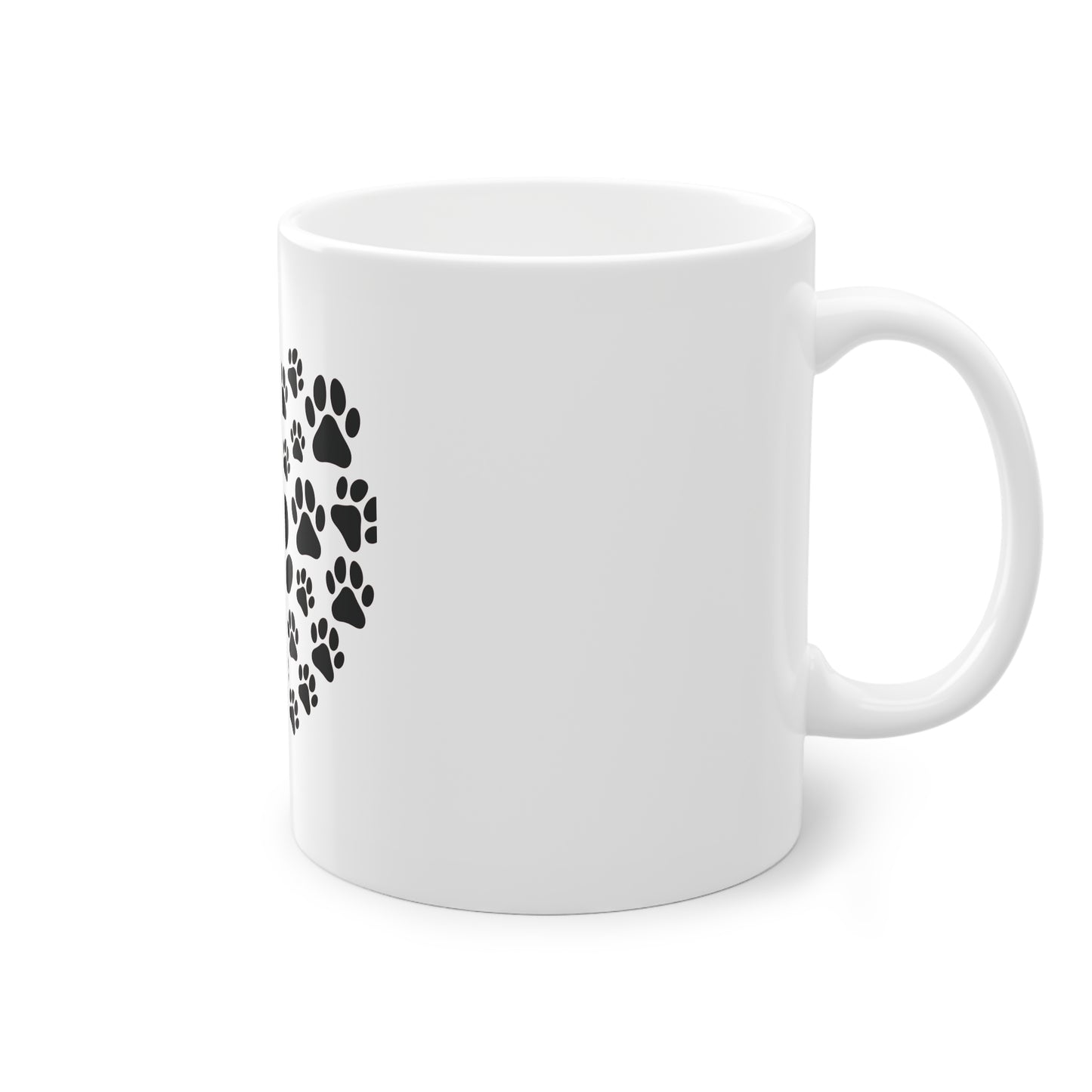 Tasse - Herz aus Hundepfoten