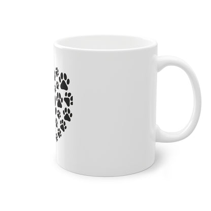 Tasse - Herz aus Hundepfoten