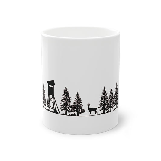 Tasse - Hochsitz im Wald - Rehbock
