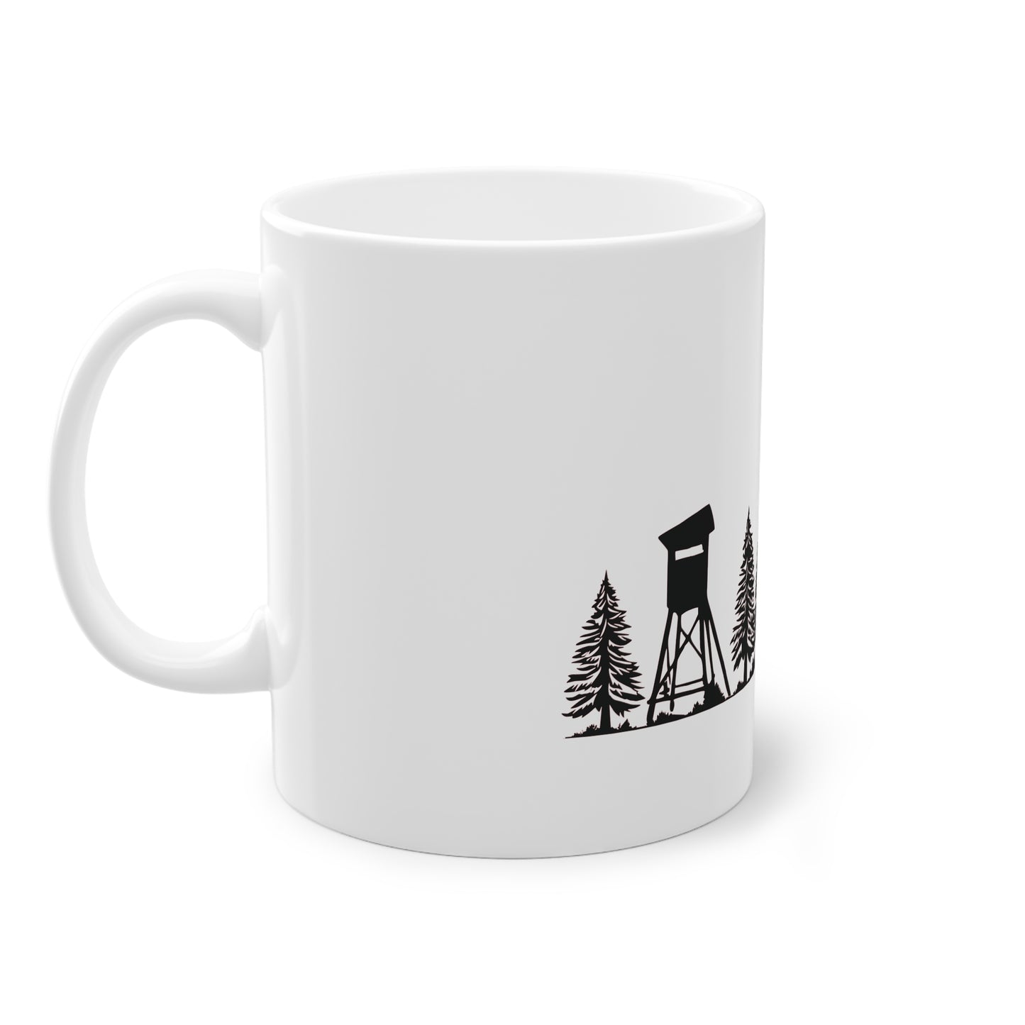 Tasse - Hochsitz im Wald - Rehbock